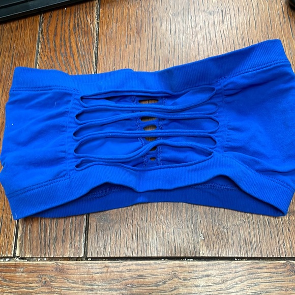 Guess Blue Bralette/Tube Top - Picture 2 of 4